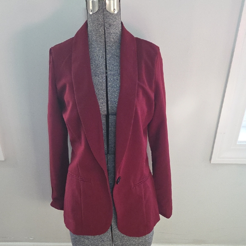 Charlotte Russe Red Tailored Blazer